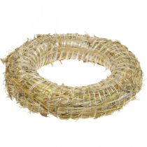Artikel Strokrans Ø35cm naturel - decoratieve krans voor knutselen &amp; Advent, set van 5