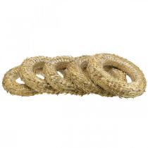 Artikel Strokrans Ø35cm naturel - decoratieve krans voor knutselen &amp; Advent, set van 5