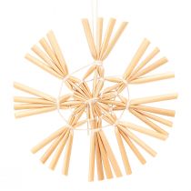 Artikel Traditionele stro-kerstboomversieringen voor feestelijke decoratie
