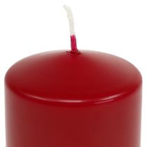 Artikel Stoerkaarsen H70mm Ø50mm kaarsen oud rood 12st