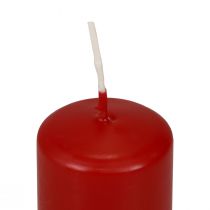 Artikel Stoerkaarsen rood Adventskaarsen klein oud rood 60/40mm 24st
