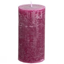 Artikel Stompkaarsen effen Berry kaarsen paars 50×100cm 4 st
