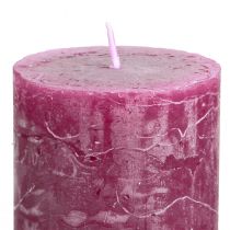 Artikel Stompkaarsen effen Berry kaarsen paars 50×100cm 4 st