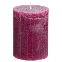 Artikel Stompkaarsen effen Berry kaarsen paars 60×80mm 4 st