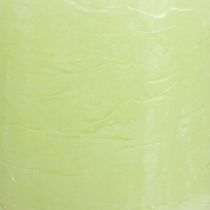 Artikel Stoerkaarsen effen kaarsen limoengroen 70×80mm 4 st