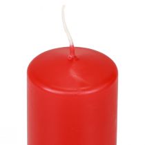 Artikel Stompkaarsen rood Adventskaarsen kaarsen rood 100/50mm 24st