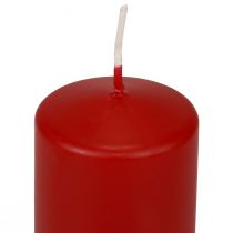 Artikel Pilaarkaarsen rood Adventskaarsen klein oudrood 70/50mm 24 stuks