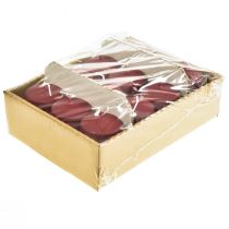 Artikel Stompkaarsen H70mm Ø50mm kaarsen oud rood 12 st