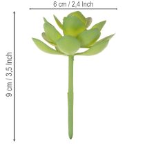 Artikel Kunstmatige groene vetplant als decoratie voor creatieve arrangementen.