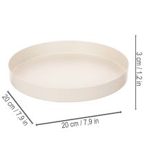 Artikel Ronde decoratieve schaal voor woonaccessoires, 20 cm