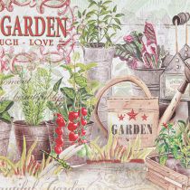 Artikel Ovaal dienblad met handvat Fresh Garden Vintage 39x27x3,5cm