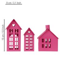 Artikel Kaarsenhuisjes: sfeervolle kamerinrichting voor ontspannen, fijne momenten thuis, 15 cm