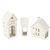 Artikel Stijlvol mini theelichthuisje als tafeldecoratie (15 cm)