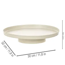 Artikel Decoratief dienblad van 30 cm met metalen schotel voor plantendecoratie