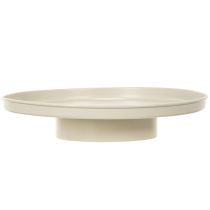 Artikel Decoratief dienblad van 30 cm met metalen schotel voor plantendecoratie