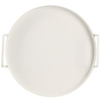 Artikel Dienblad met praktische handgrepen, vintage look, voor veelzijdige decoratie-ideeën met bloemen en natuurlijke materialen, 30 cm