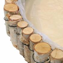 Artikel Ronde bak voor het planten van naturel berken Ø23/31/41cm set van 3