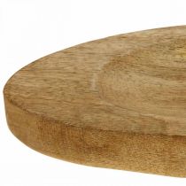 Deco dienblad hout vis houten dienblad houten plaat 30x3x12cm