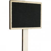 Bord om op te plakken, houten bord om op te schrijven, plantenbord, trouwdecoratie, start van school 10×7cm L22cm 12st
