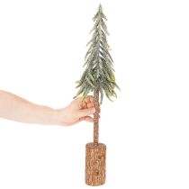 Artikel Kunstmatige kerstboom, met ijseffect, houten voet, winterdecoratie, 60 cm
