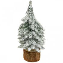 Artikel Decoratieve kerstboom, winterdecoratie, dennenboom met sneeuw H19cm