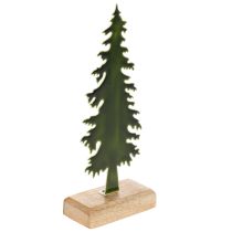 Artikel Decoratieve kerstboom op een houten standaard, 26 cm