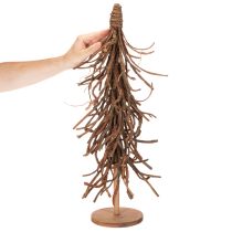 Artikel Decoratieve boom gemaakt van wilgentakken op een houten voet, 68 cm.