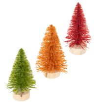 Artikel Miniatuur kunstkerstboompjes voor tafeldecoratie, 12 cm, 6 stuks