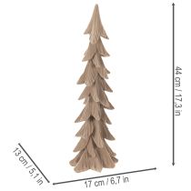 Artikel Kleine, met kunstsneeuw bedekte decoratieve kerstboom, tafeldecoratie, 44 cm