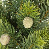 Artikel Kunstkerstboom in een jutezak, kleine tafeldecoratie, mini-kerstboom, 38 cm