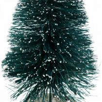 Artikel Mini spar besneeuwd, winterdecoratie, kerstboom H9.5cm Ø5cm 2st