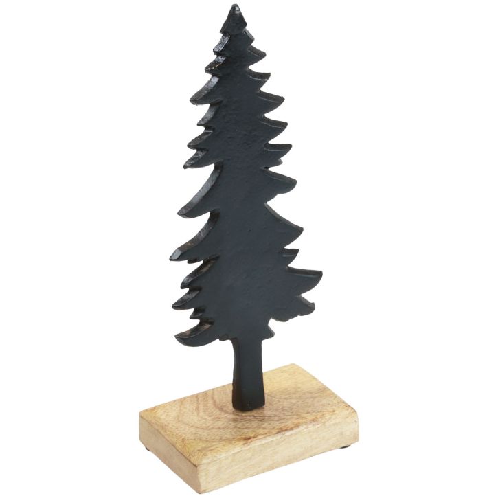 Artikel Kerstdecoratie kerstboom hout metalen tafeldecoratie H27cm