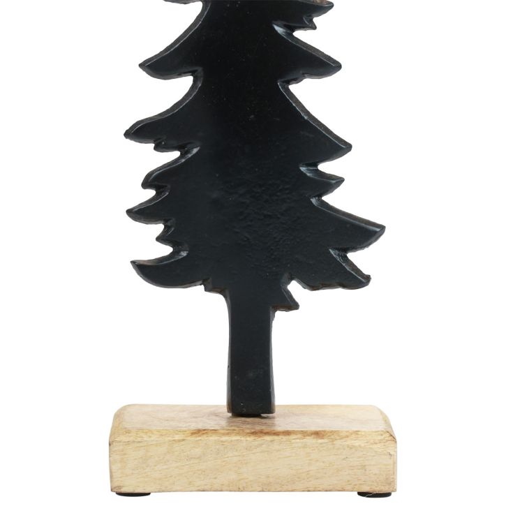 Artikel Kerstdecoratie kerstboom hout metalen tafeldecoratie H27cm