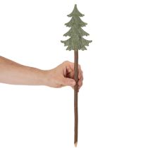 Artikel Decoratieve kerstboom op een stokje voor bloempotten en hoge bloemstukken, 45 cm, 6 stuks