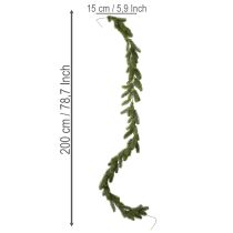 Artikel Kunstmatige groene dennenkrans voor feestelijke decoratie, 200 cm