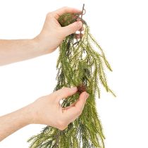 Artikel Kunstmatige dennentakkenkrans met dennenappels voor adventsdecoratie, 218 cm