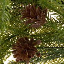 Artikel Kunstmatige dennentakkenkrans met dennenappels voor adventsdecoratie, 218 cm