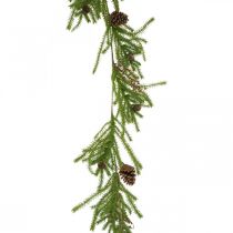 Decoratieve hanger kunst lariks naaldtakken kegels en bessen 150cm