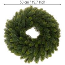 Artikel Kunstmatige dennenkrans, groen, rond, 50 cm