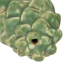 Artikel Keramische dennenappeldecoratie, tafeldecoratie, herfst, 14 cm, 3 stuks