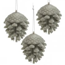 Artikel Dennenappels decoratieve kegels om op te hangen bruin 8cm 4st