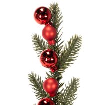 Artikel Kunstmatige dennentak met kerstballen, 48 cm, 2 stuks