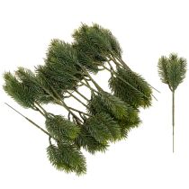 Artikel Kunstmatige groene dennentakken voor winterdecoratie, 25 cm, 24 stuks