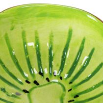 Artikel Keramische kom met kiwi-motief, zomerdecoratie voor het stijlvol serveren van tapas en snacks, 30 cm