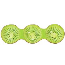 Artikel Keramische kom met kiwi-motief, zomerdecoratie voor het stijlvol serveren van tapas en snacks, 30 cm