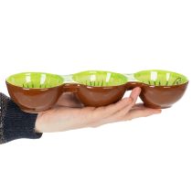 Artikel Keramische kom met kiwi-motief, zomerdecoratie voor het stijlvol serveren van tapas en snacks, 30 cm