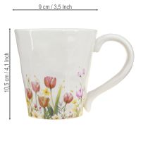 Artikel Koffiemok met kleurrijke bloemen voor een gezellig begin van de dag (10,5 cm)