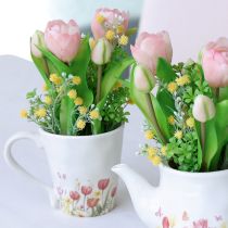 Artikel Keramische plantenpot met bloemenmotief voor een nostalgische lentedecoratie, voor plantenliefhebbers, 10,5 cm