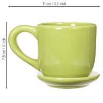 Artikel Koffiekopje, decoratieve tafeldecoratie voor een stijlvolle eethoek, 11 cm, 3 stuks