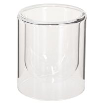 Artikel Theelichthouder Glas Rond Lantaarn Helder Ø8.5cm 4 st.
